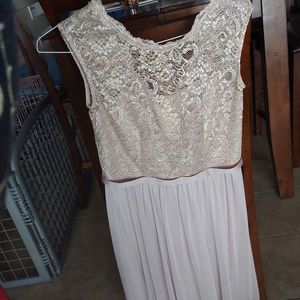 David's Bridal Cream dress